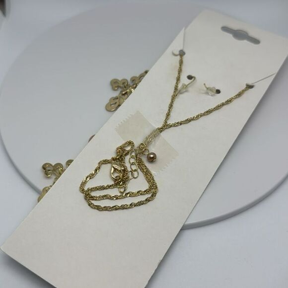 Pearl Cross Necklace and Earrings Set - Picture 6 of 6